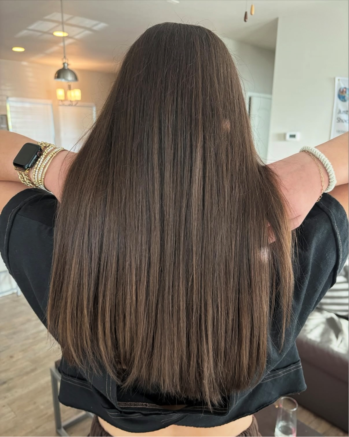 Before brunette gloss